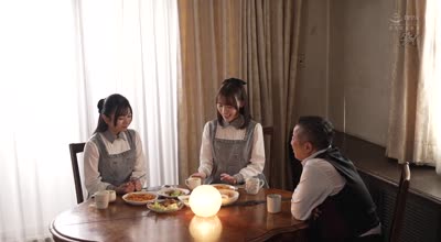 DASS-589 どちらが娘になるか竞い合え。高慢叔父に引き取られた清楚スレンダー姉妹の肉棒夺い合い性奉仕 北冈果林 白石もも