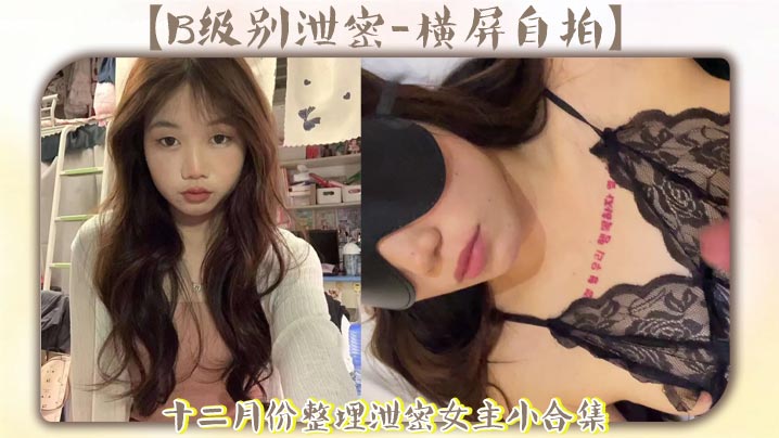 【B级别泄密-横屏自拍】十二月份整理泄密女主小合集